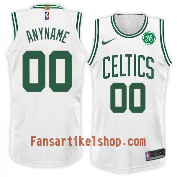 NBA Boston Celtics Trikot Benutzerdefinierte Nike 2017-18 Weiß Swingman - Herren